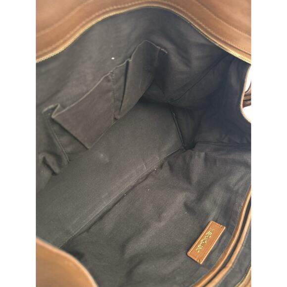 SAINT LAURENT Y Line Cabas Chic Handbag Women's Brown Leather Large - Picture 13 of 15